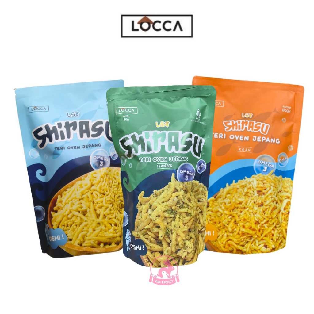 

Dapur Joglo 12+ Locca Shirasu Teri Oven Jepang 80G/ Teri Keju /Snack Teri Locca