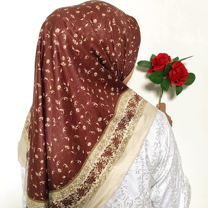 murah- Hijab Bergo Kerudung jilbab Instan Motif Sublim jersey Mewah Khimar Wanita Dewasa Muslim