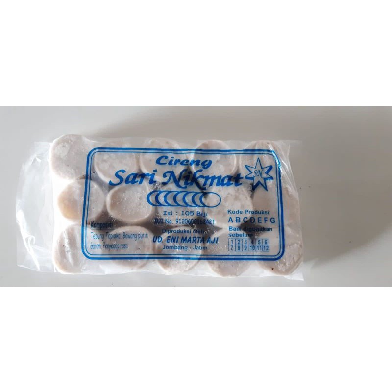 

Dapur Joglo Cireng Koin Sari Nikmat Frozen Food 105 Biji 720Gr