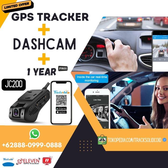 Space - Gps Tracker Jc100 Atau Jc200 Series Kamera Mobil Live View 2 Kamera