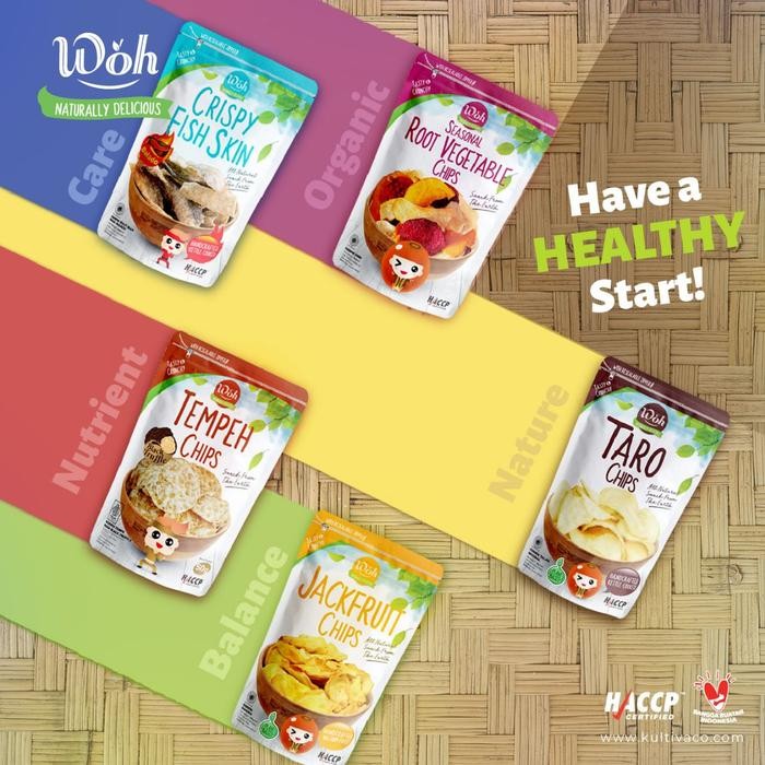 

EatFr3sh- Bundle 5pcs - Woh Tempeh Chips 100gr Snack Keripik Tempe Gluten Free
