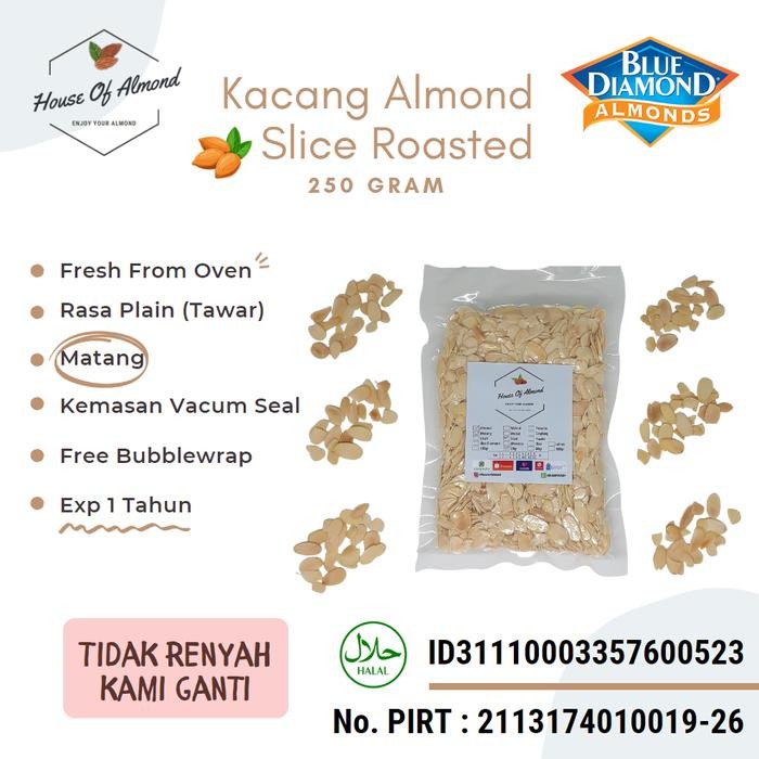 

EatFr3sh- Kacang Almond Slice Panggang (roasted/oven) 250gr