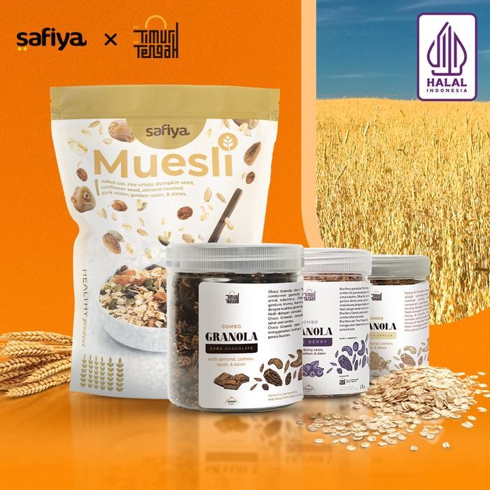 

EatFr3sh- [Paket Hemat] Safiya Paket Muesli Original 500 Gram x Timur Tengah Granola 250 Gram Dried