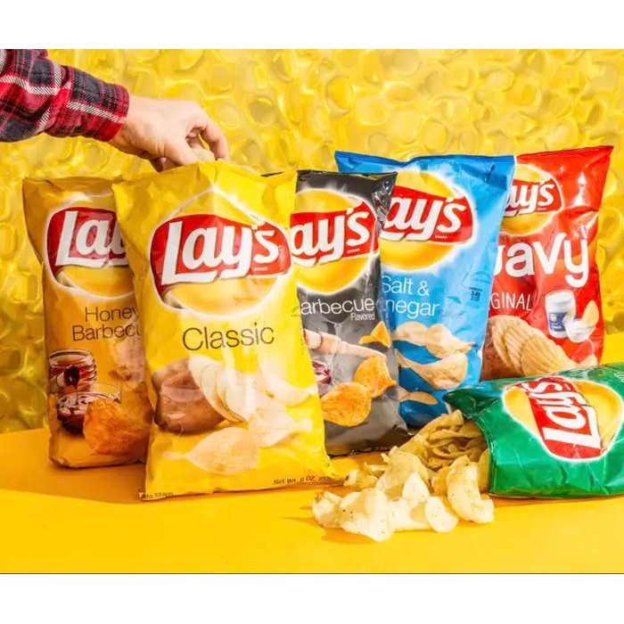 

EatFr3sh- LAYS POTATO CHIPS 6.5 OZ LAY'S SNACK 184,2 GR PRODUCT OF USA