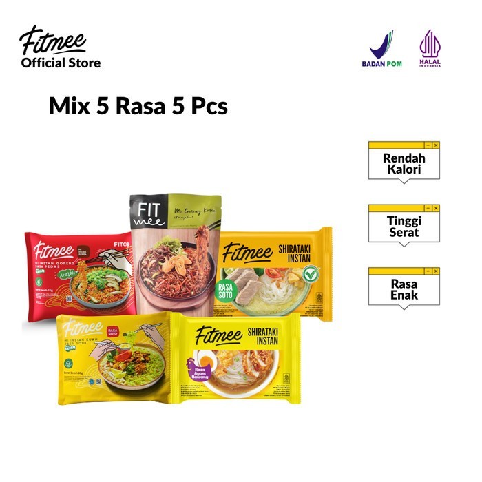

EatFr3sh- Fitmee Mix 5 Rasa 5 Pcs - B