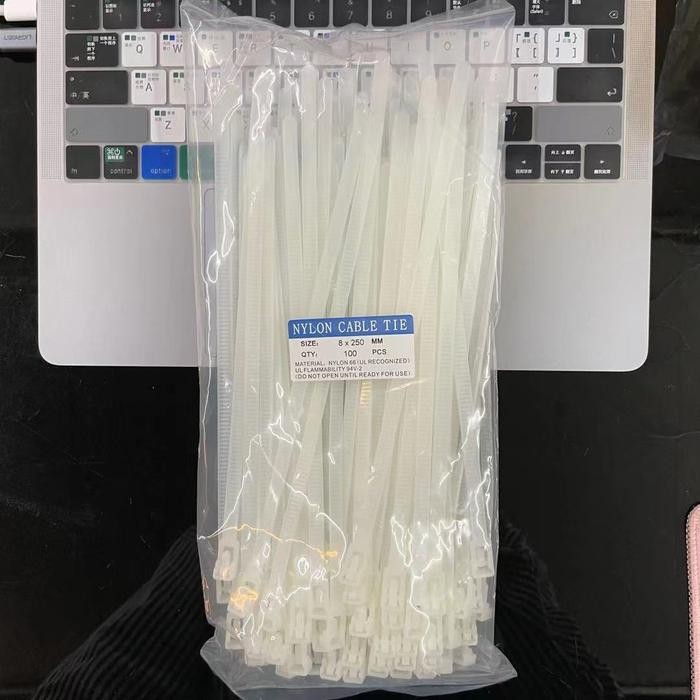 

Kabel Ties Bisa Buka /Reusable Cable Ties Lebel 8Mm*20Cm -Isi 100Pcs