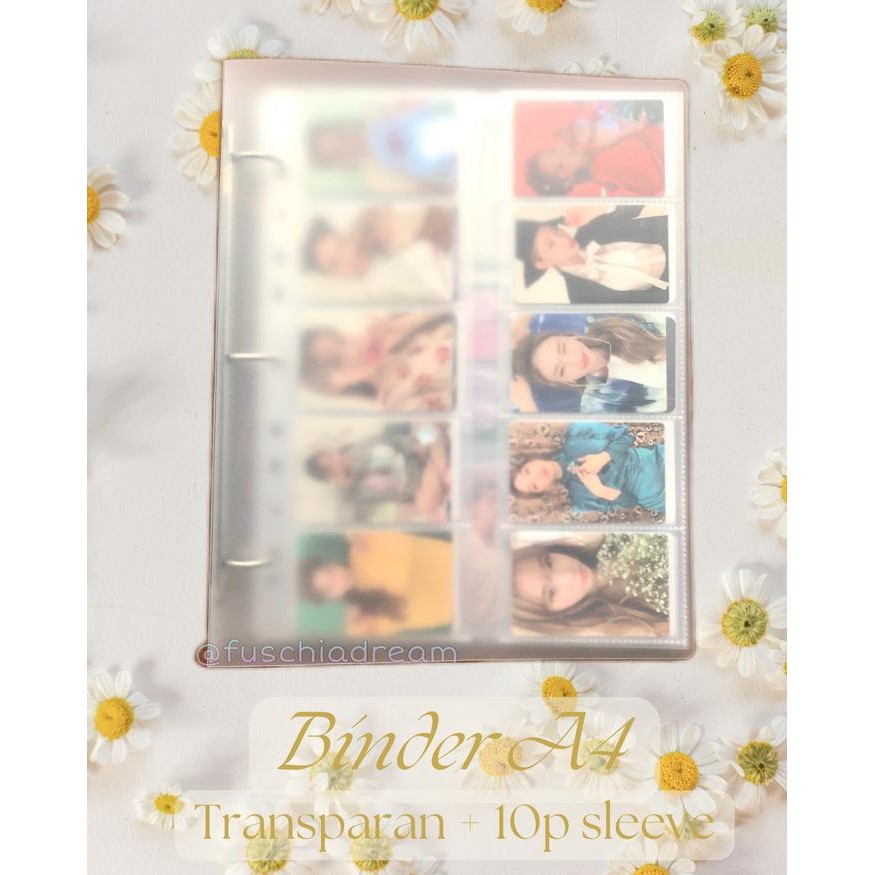 

Binder + 10P Sleeve Bantex Untuk Photocard Polaroid Kpop
