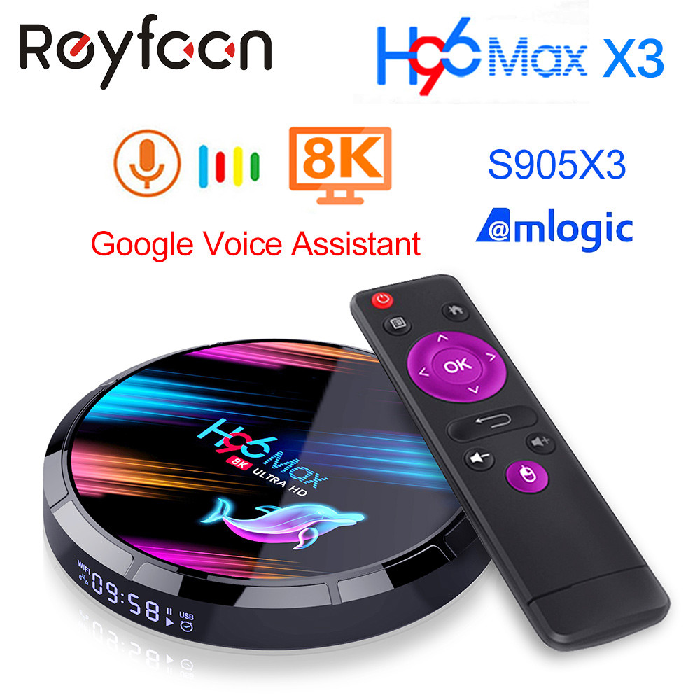 Android 9.0 Tv Box H96 Max X3 4Gb 128Gb 64Gb 32Gb Amlogic S905X3 Support 5G Wifi 1080P 4K 60Fps