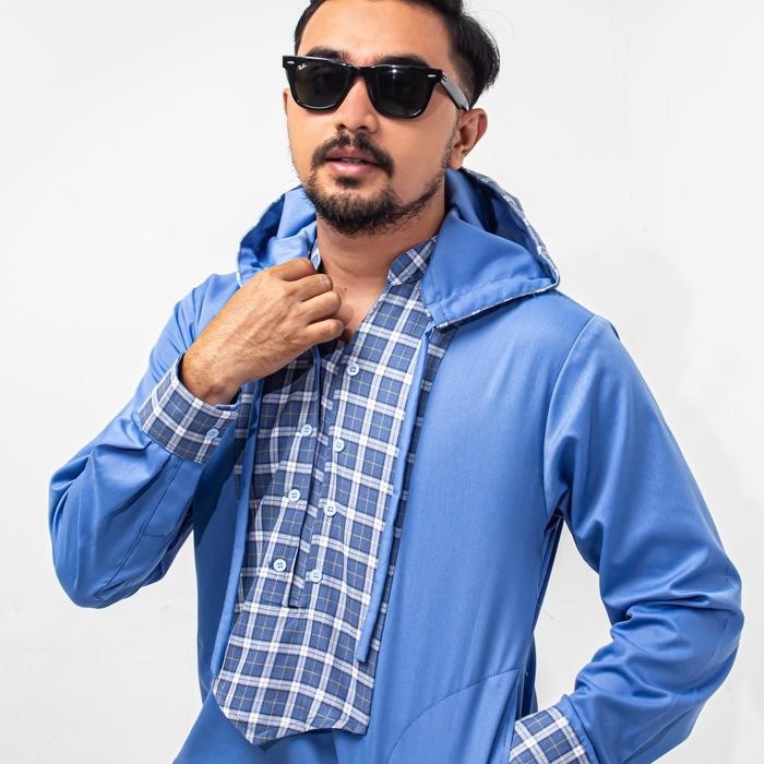 Zuhud- Oldblue Taqwa Pakaian Muslim Kurta Hoodie Premium Oldblue Junction