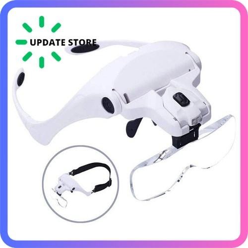 

No.OneBest- Magnifier Kacamata Pembesar Untuk Service Elektronika 2LED Reparasi