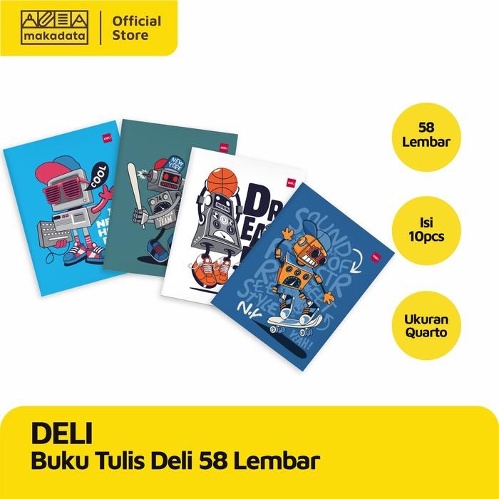 

No.OneBest- BUKU TULIS DELI 58 LEMBAR (1PACK) MURAH