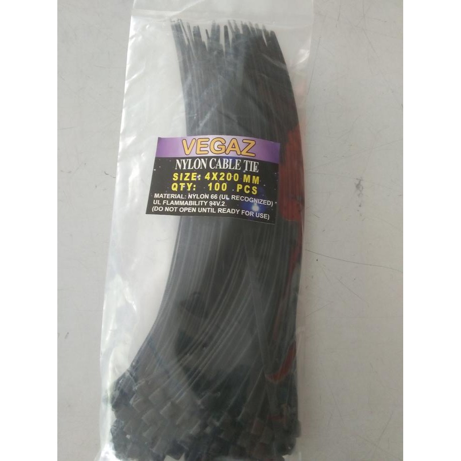 

No.OneBest- KAbel ties 20 cm hitam