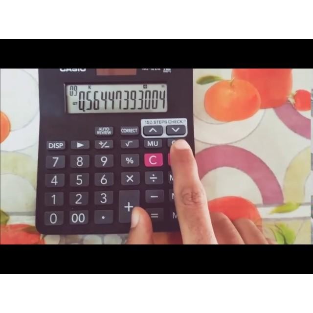 

Casio Check & Correct Calculator Mj12 Da Cek Ulang 12 Digit Dual Power