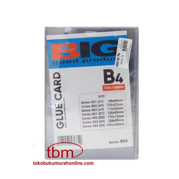 

No.OneBest- GLUE CARD BIG B4 / NAME TAG / CARD HOLDER / ID CARD MIKA PACK ISI 20