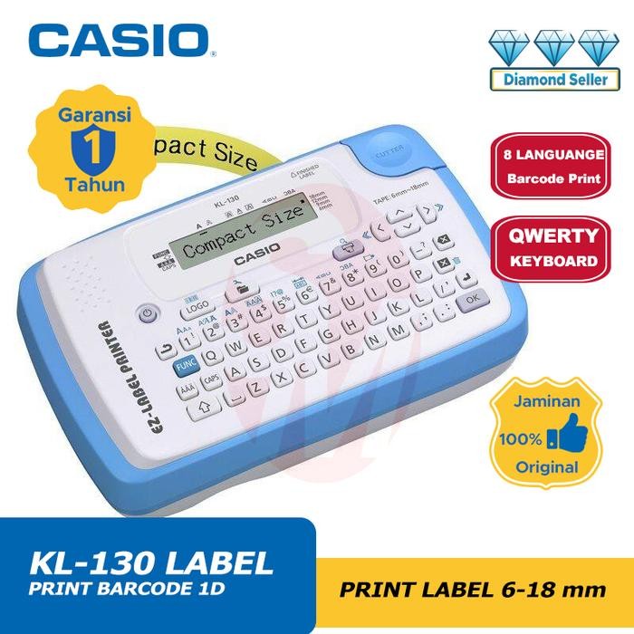 

Label Mesin Casio Kl-130 Printing Label Cetak Nama Bare Qwerty Keyboard