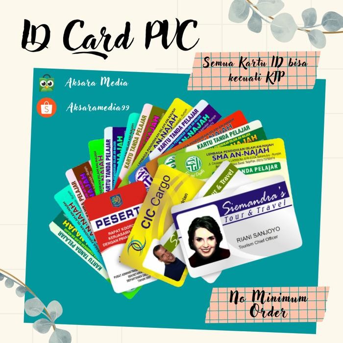 

No.OneBest- Cetak ID Card PVC Desain Custom Langsung Jadi