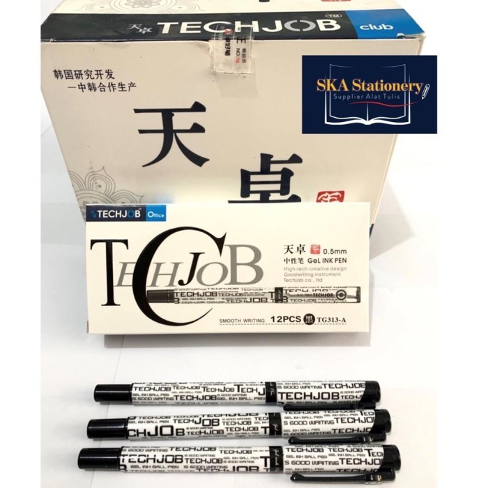 

No.OneBest- Bolpen/Ballpoint/Pulpen/Ballpen Techjob TG-313 Hitam (Lusin)