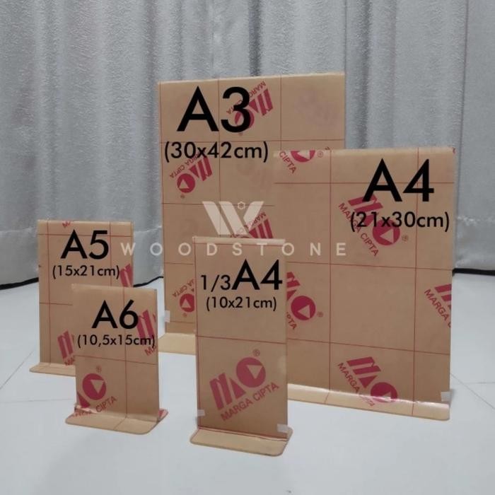 

No.OneBest- Akrilik Tempat QRIS Stand QR Code Barcode Meja Kasir Acrylic Holder