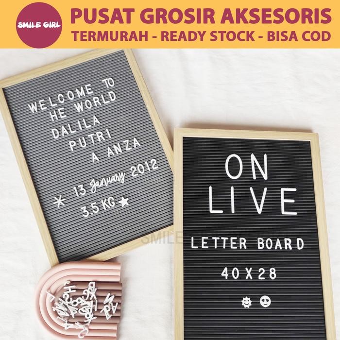 

No.OneBest- Papan Nama Bayi / Letter Board Kekinian SmileGirl 40x28