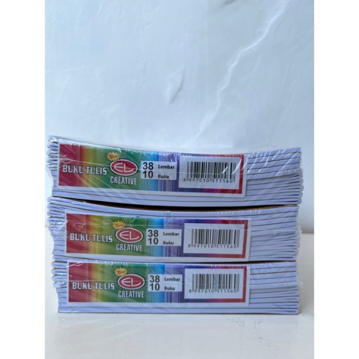 

No.OneBest- Buku tulis EL Creative 38 halaman (1 pack isi 10 buku)