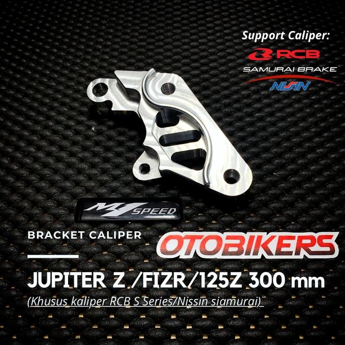 Breket Kaliper Rcb S1 Nissin Samurai 2P Jupiter Z Fizr F1Zr 125Z 125 Z Dudukan Caliper Cnc 2 P