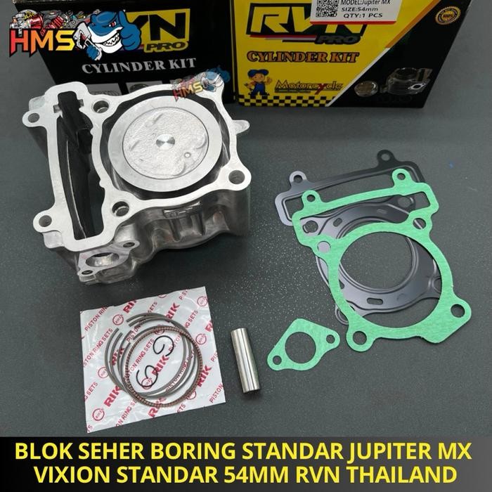 BLOK SEHER KOMPLIT ISI PISTON KIT JUPITER MX 135 CC BLOK SEHER ASSY 5YP JUPITER MX ORIGINAL RVN FREE