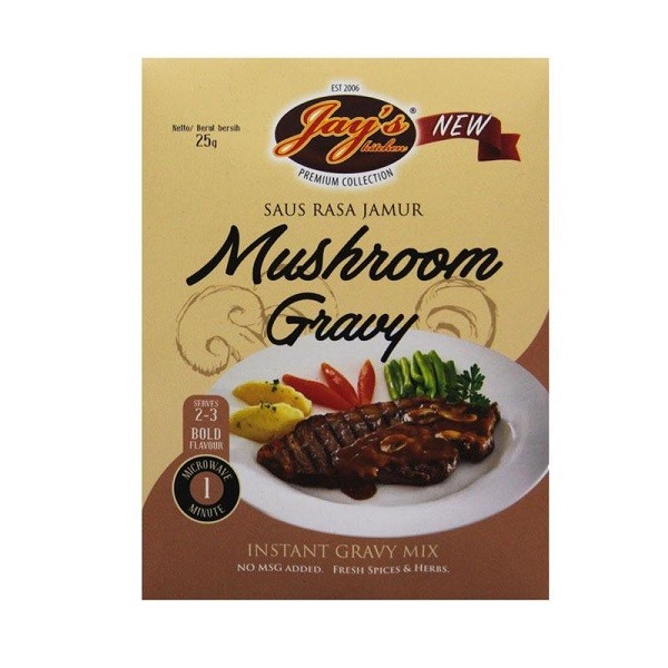 

JAY'S MUSHROOM GRAVY SAUCE STEAK 25 GR