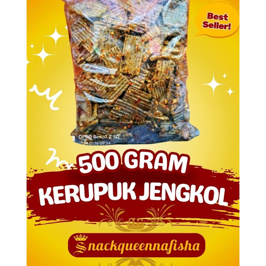 

Cemal Cemil Makyus Seblak Kerupuk Jengkol Pedas Daun Jeruk Isi 500 Gram
