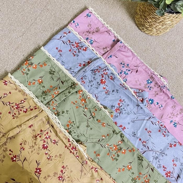 Modra- MUKENA COUPLE IBU DAN ANAK KATUN MIKRO MOTIF LILY By. Al-Fath Collection Nyaman