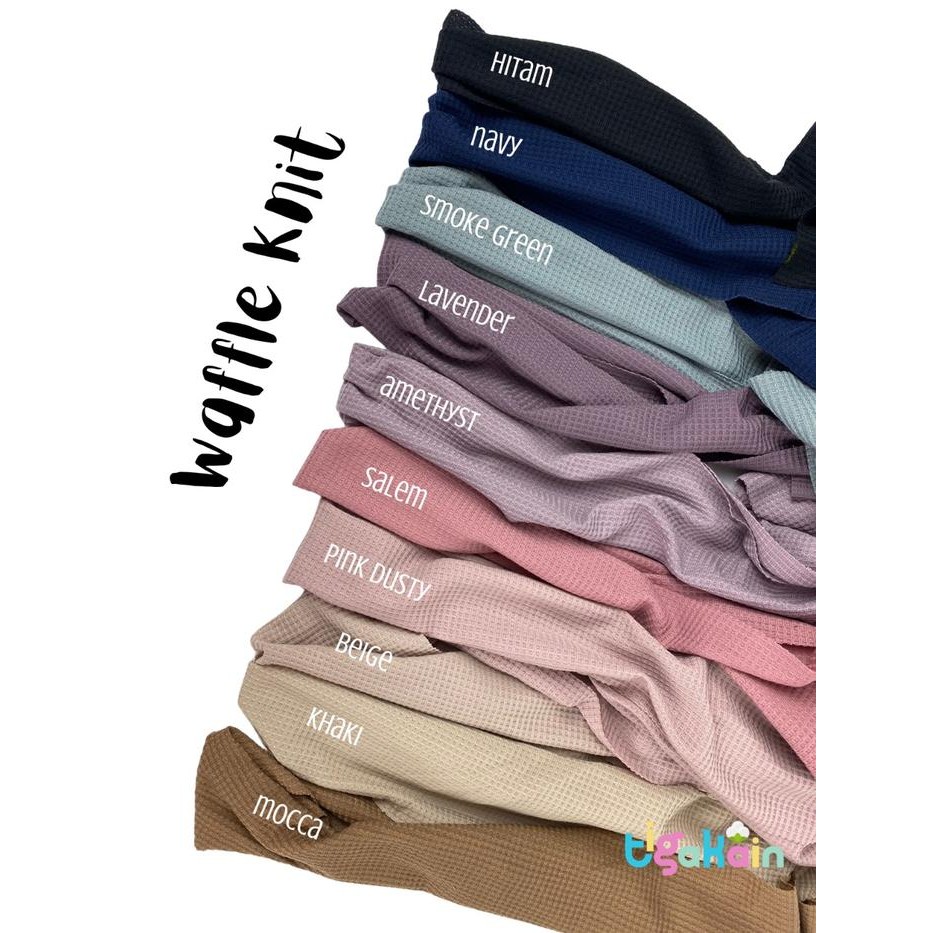 

1 KILOGRAM KAIN WAFFLE KNIT BAHAN WAFFLE UNIQLO