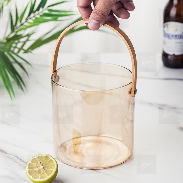 KERANJANG BUAH EMBER MINUMAN SERBAGUNA GLASS FRUIT BUCKET ICE BUCKET