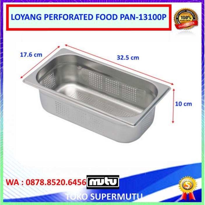 TEMPAT PENIRIS MAKANAN PERFORATED FOOD PAN-13100P