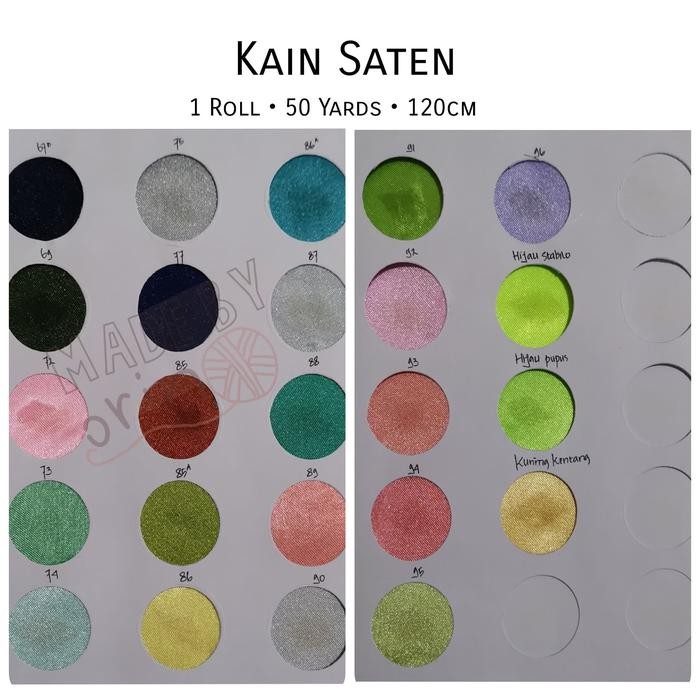 

KAIN SATEN SATIN DEKOR 1 ROLL