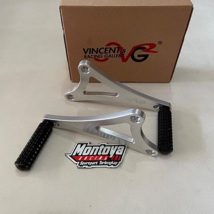 Footstep underbone Mio drag VRG Silver