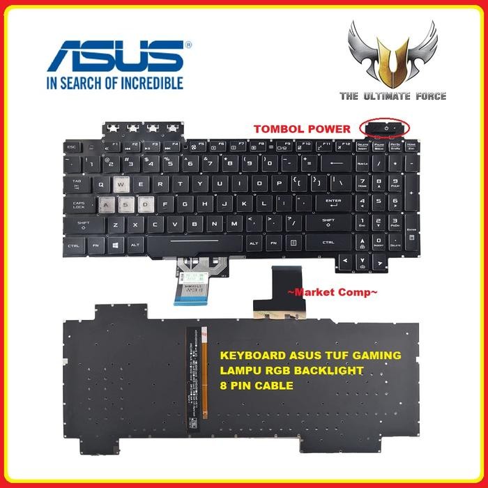 TERBARU - Keyboard Asus TUF FX505DT FX505DD FX505DU FX505DV FX505 FX505DY Gaming