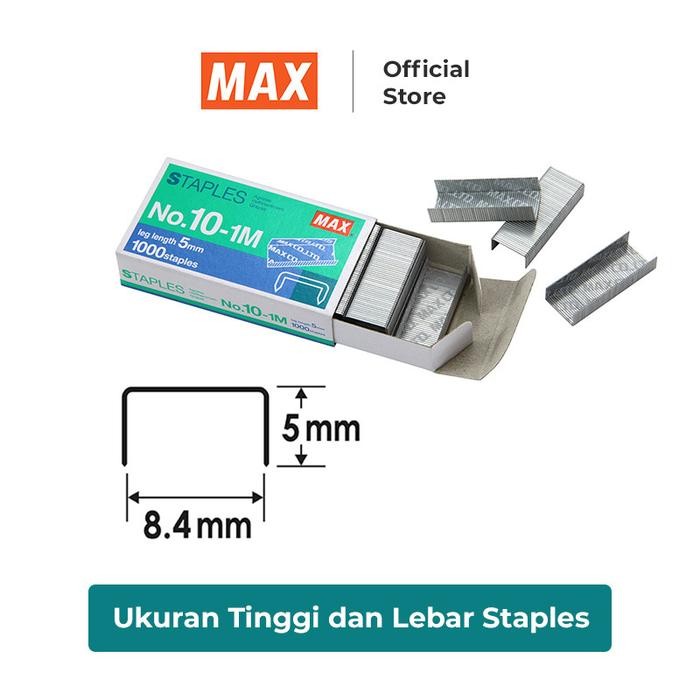 

Max Staples / Isi Staples N0.10-1M Pack / Inner Isi 20Pcs #Gratisongkir