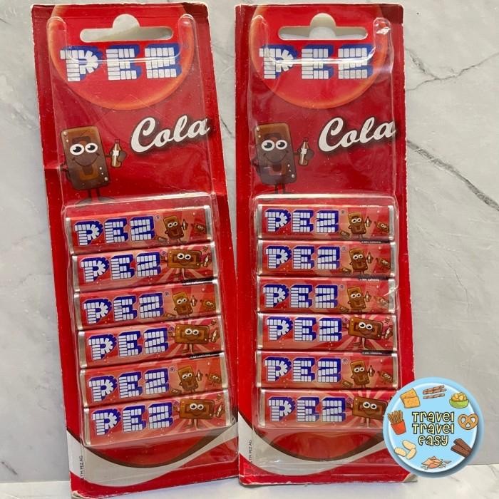 

PEZ Cola Flavoured Candy 8.5gr x 6 (51gr) Refill Permen PEZ Rasa Coke