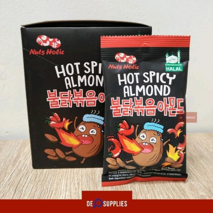 

Nuts Holic Hot Spicy Almond 1 box (8pcs) - Kacang Pedas Nutsholic
