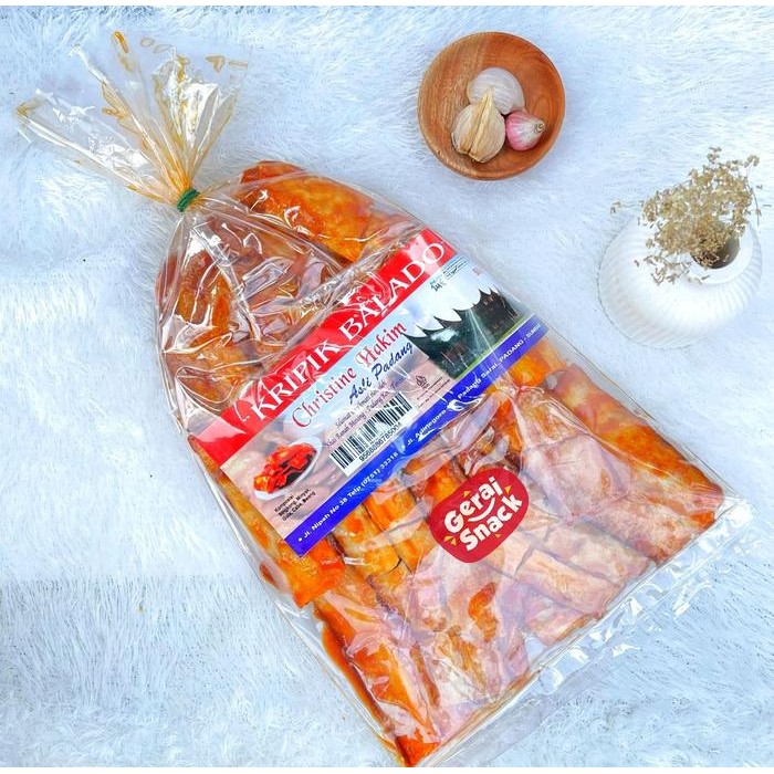 

Keripik Balado Christine Hakim 500gr Oleh Oleh Khas Padang