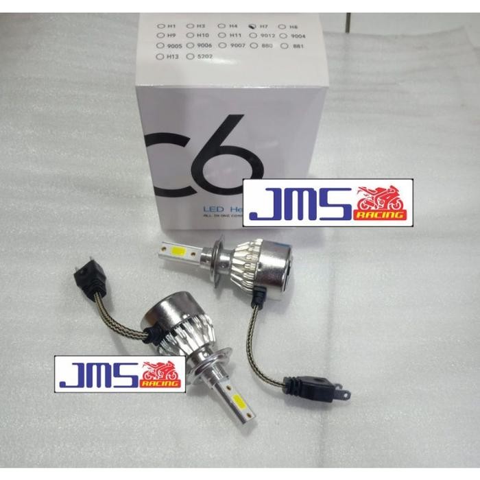 Bohlam Lampu Depan Led H7 Set C6 Kawasaki Ninja 250Fi Ninja 250 Karbu Yamaha R25 Rr Mono