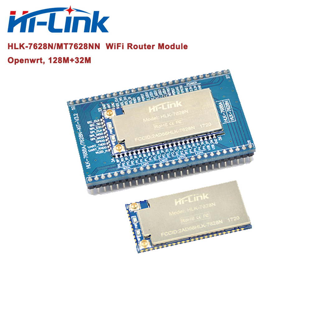 Hi-Link Original Openwrt/Linux MT7628NN WiFi to Ethernet Router Module HLK-7628N with Transfer Board