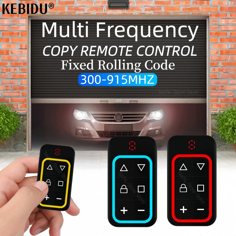Multi Frequency 300-915MHZ Garage Door Remote Control Copy Duplicator 433mhz 868mhz Garage Remote Mu