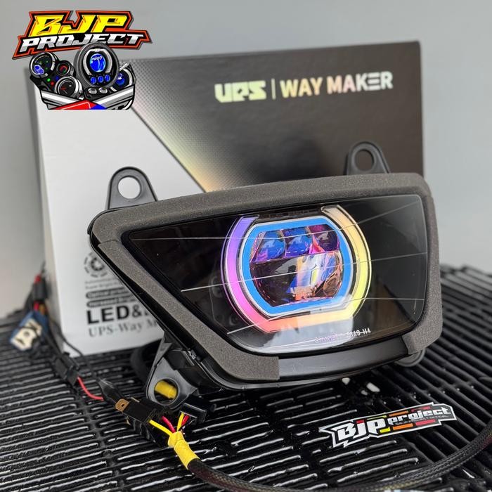 PREMIUM LAMPU BILED NINJA RR OLD ZX150 UPS WAYMAKER LS-850 SHROD CUSTOM RGB 210 MODE