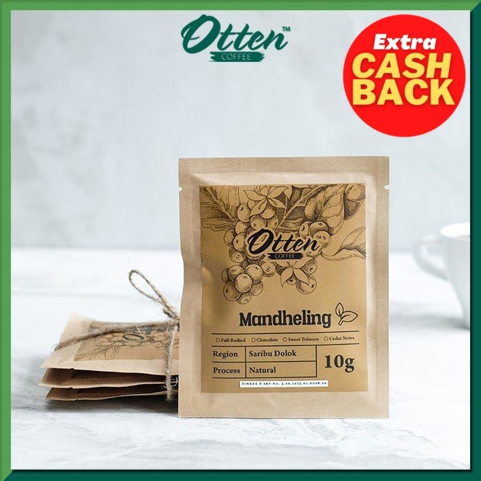 

Drip Coffee 10g Arabica Mandheling Natural Process (4 Sachet) - Kopi Sachet