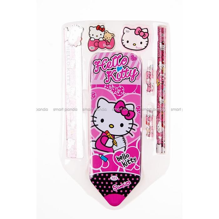 

NEW..!! STUDY SET/PAKET ALAT TULIS SET HELLO KITTY PINK XD-2207