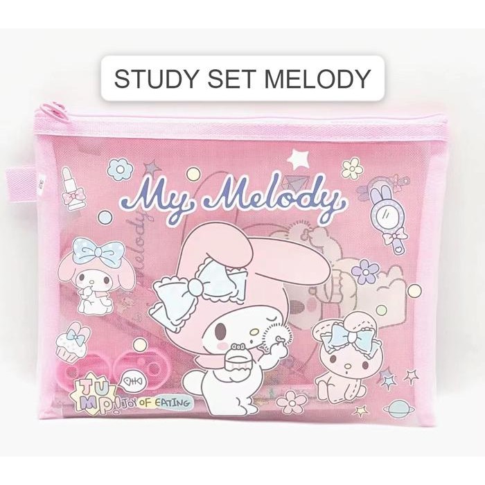

ASLI..! LUCKY CAT - POUCH SANRIO STUDY SET SANRIO PERALATAN TULIS ANAK SET ALAT SEKOLAH ALAT TULIS