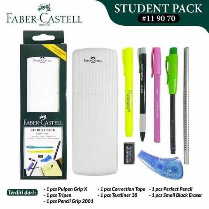 

MASIH READY PAKET STUDENT PACK/ PAKET ALAT TULIS FABER CASTELL .
