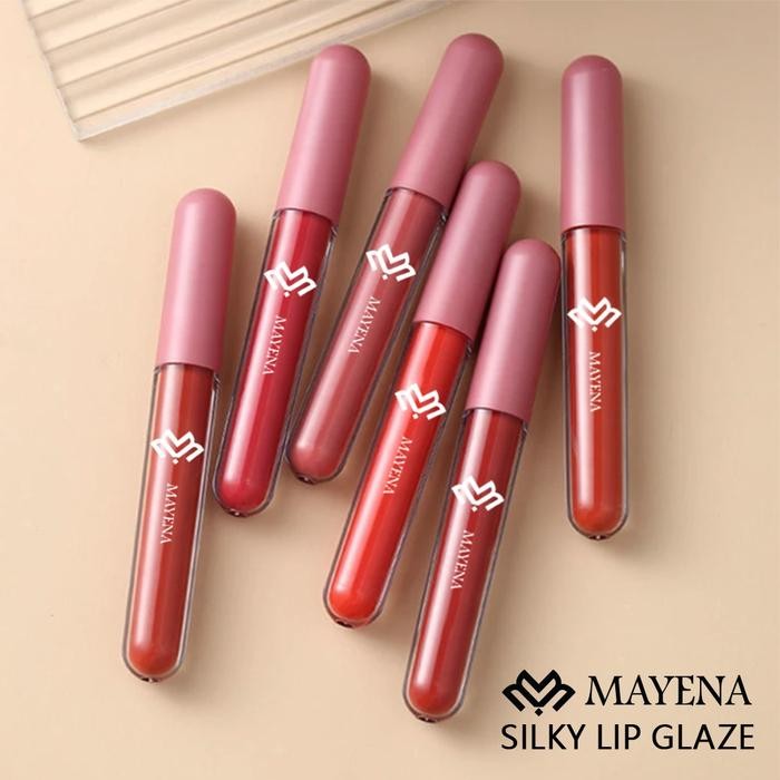 {Promo} Lipstik Mayena Isi 6Pcs Lip Glaze Bonus Eyliner