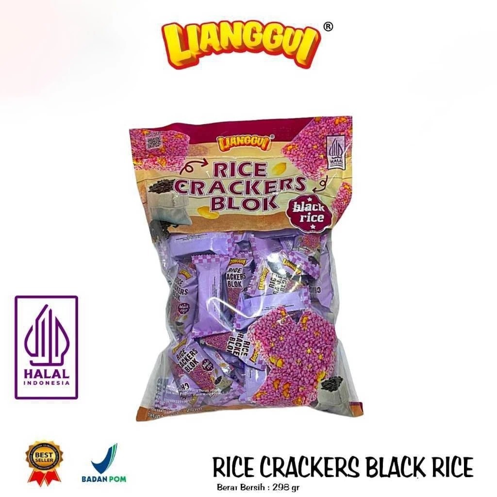 

LIANGGUI JIPANG BERAS I RICE CRACKERS BLOK I KACANG ORIGINAL BERAS HITAM VIRAL Kue Lebaran Best