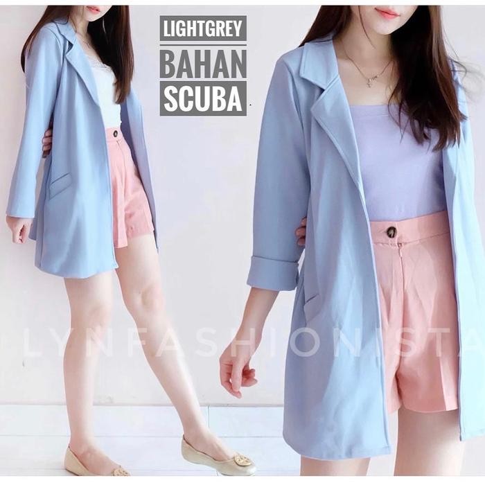 Blazer Korea/Blazer Basic/Blazer Scuba/Blazer Hijab/Blazer Oversize/Blazer Kantor/Outer Wanita/A1
